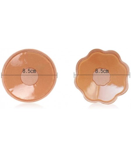 Accessories 2 Pairs Pasties Women Nipple Covers Reusable Adhesive Silicone Nippleless Covers - Beige-huabian 2Pcs - CG199GOSTI9