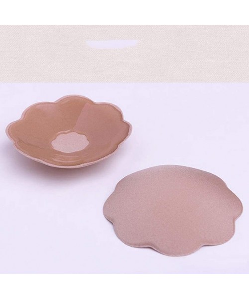 Accessories 2 Pairs Pasties Women Nipple Covers Reusable Adhesive Silicone Nippleless Covers - Beige-huabian 2Pcs - CG199GOSTI9