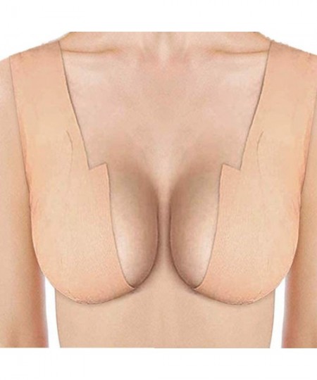 Accessories 2 Pairs Pasties Women Nipple Covers Reusable Adhesive Silicone Nippleless Covers - Beige-huabian 2Pcs - CG199GOSTI9