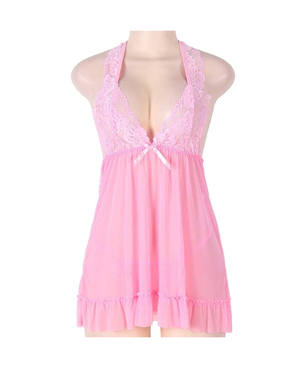 Women Bee Babydoll Negligee Sexy Lingerie Lace Plus Size Nightwears ...