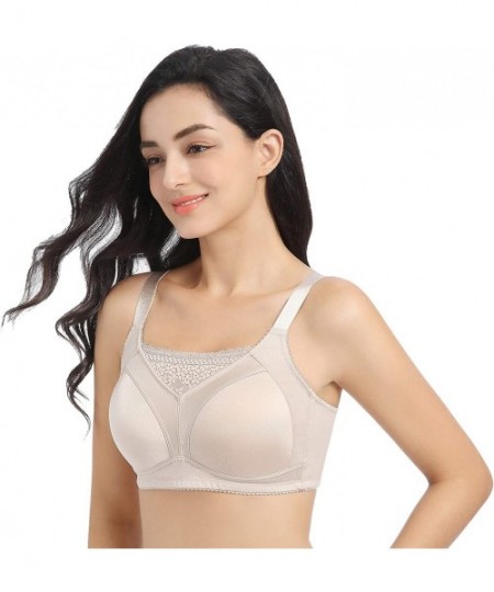 Accessories Seamless Molded-Cup Mastectomy Bra Pocket Bra for Silicone Breastforms8926 - Beige - CA18TX08W6D