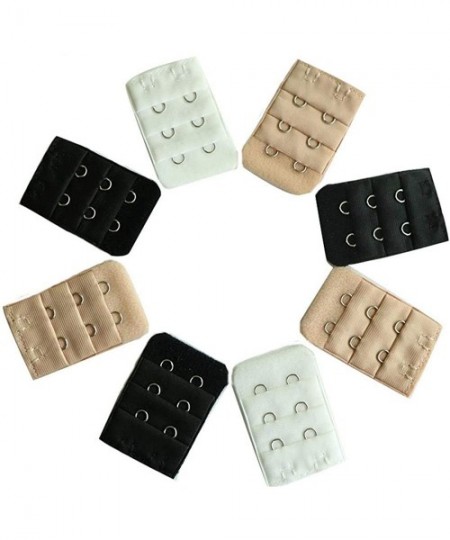 Accessories 5Pcs Bra Extenders Strap Buckle Extension 3 RowsHooks Extender Sewing Tool Intimates Accessories for Women - Whit...