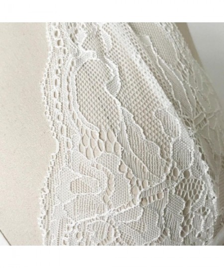 Bras Bra Top Women's Floral Lace Bandage Bralette Bustier Top Sheer Bra Top - White - C2182ZAHX3O