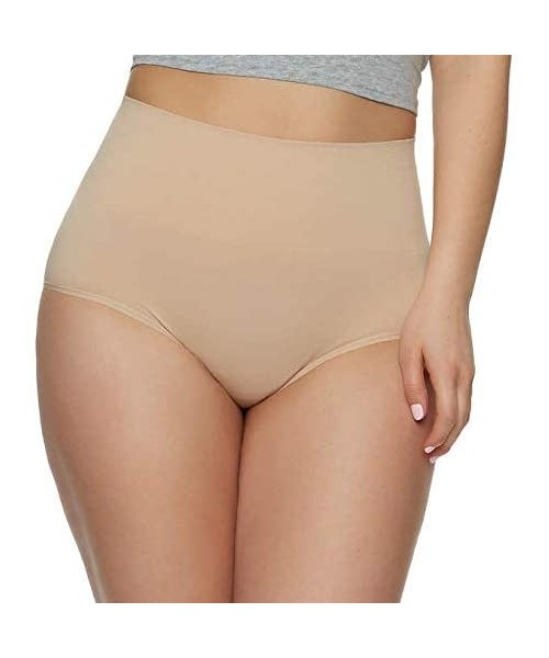 Panties Vanderbilt Ladies Seamless Shaping Brief Medium Control Soft Yarn (2 Pack) - Nude - CJ18ZIQ7W65