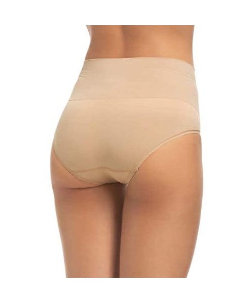 Panties Vanderbilt Ladies Seamless Shaping Brief Medium Control Soft Yarn (2 Pack) - Nude - CJ18ZIQ7W65