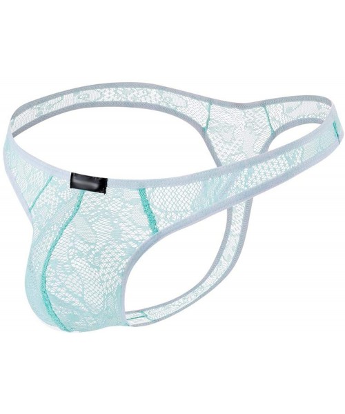 G-Strings & Thongs Sexy G Strings Men Underwear Transparent See Through G-Strings Shorts Lip Print Underpants Thongs Jockss -...