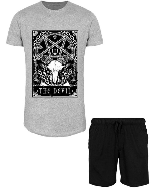 Sleep Sets Men's - The Devil Short Grey Pyjama Set - CS18ALW3O4L