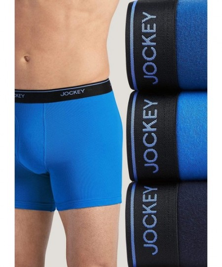 Boxer Briefs Men's Underwear Staycool Boxer Brief - 3 Pack - True Navy/Mimas Blue/Royal Blue - CY18T75LMI8