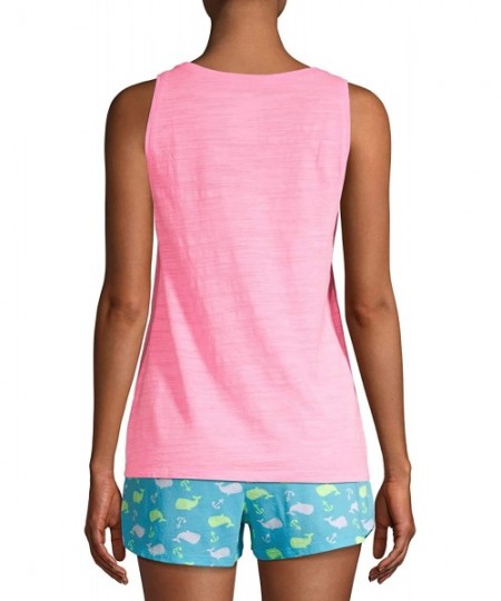 Tops Sunset Party Life Pink Truffle Sleep Tank Top - C3196XMLQGI